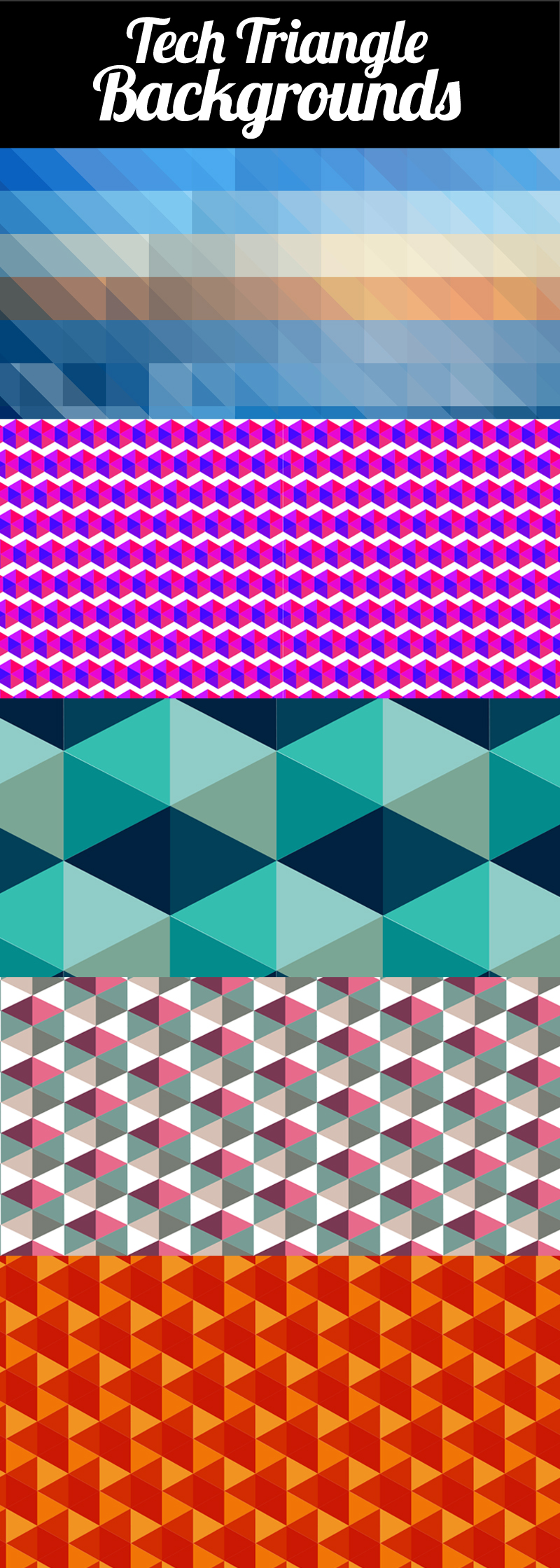 Tech Triangles Backgrounds